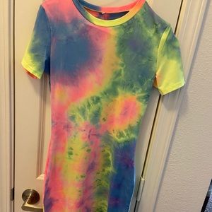 Tie dye mini dress (brand new)